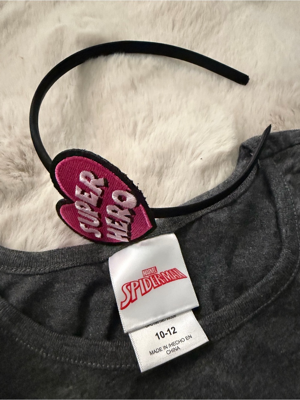 Marvel Spiderman Girls Graphic T-shirt & Tulle Skirt with Headband - Picture 5 of 6